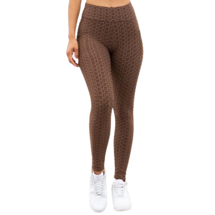 LEGGINGS HONEY COMB - MOCHA